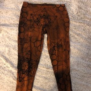 Sacred geometry bleach festival leggings medium heady edc greatful dead phish